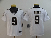 Youth Nike Saints 9 Drew Brees White Vapor Untouchable Limited Jersey,baseball caps,new era cap wholesale,wholesale hats